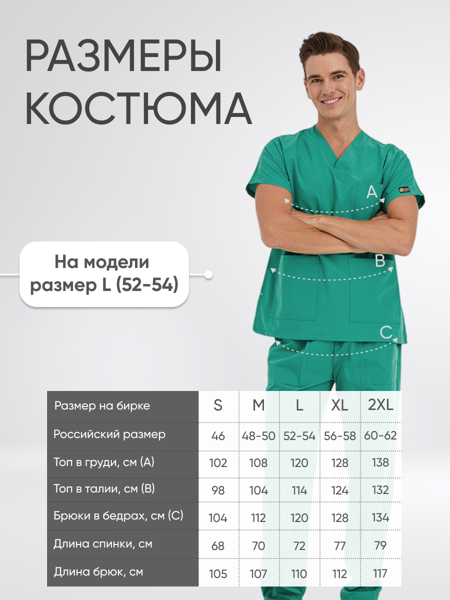 Костюм Terricaton Dr.Greys Ярко зеленый (Doctor Yesili) XS
